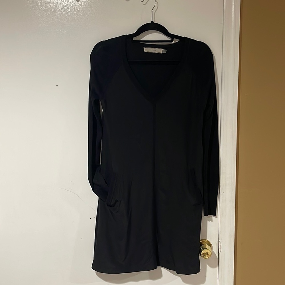 Cluny Silk Womens Knee Length Dress With Pockets XS